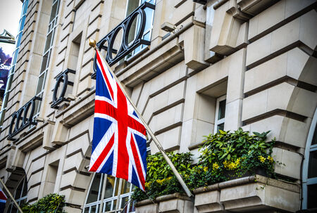 united kingdom flag in Londonの写真素材