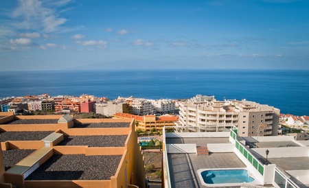 Some houses near the coast of Tenerifeのeditorial素材