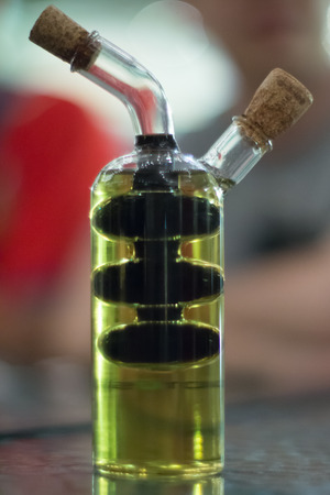 A special shaped sauce bottleの写真素材