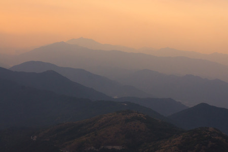 Misty Evening Hong Kong China