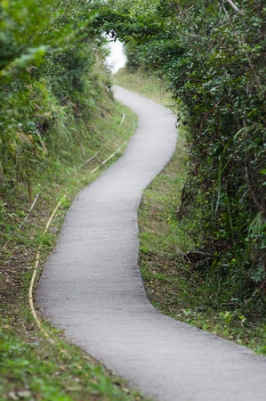 Path to summit, Hong Kong, Chinaの写真素材