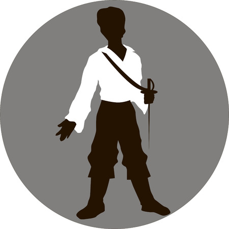 Illustration prince with sword in handのイラスト素材