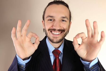 Portrait of a young successful business person in the office の写真素材