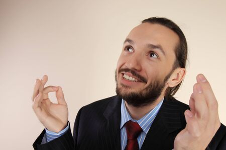 Portrait of a young successful business person in the officeの写真素材