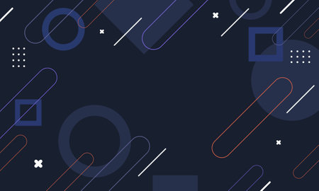 Flat design geometric dynaamic background.のイラスト素材