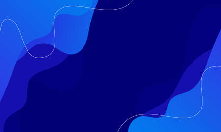 Abstract simple background. Modern fluid blue background .のイラスト素材