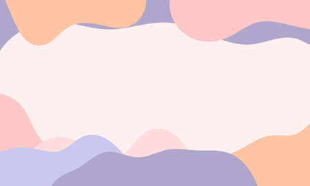 Flat abstract doodle background. Hand drawn abstract doodle background.