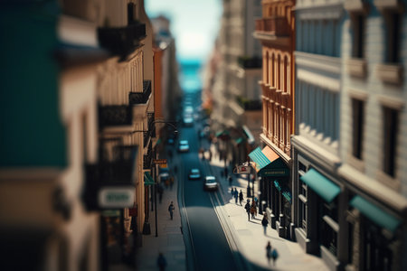 Miniature model of Barcelona, Spainの素材