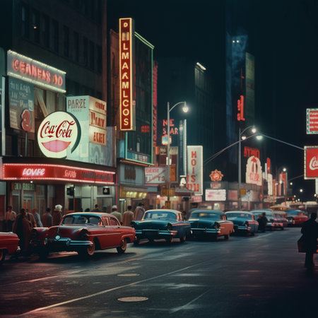 s Square, featured with Broadway Theaters and huge number of LED signs, is a symbol of New York City and the United States.の素材