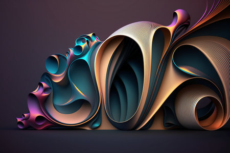 3d illustration, abstract background, futuristic design, 3d renderingの素材