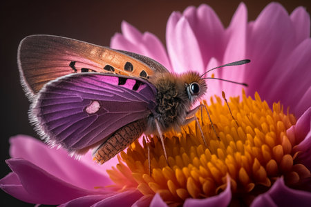butterfly on a pink flower close up macro photography of butterflyの素材