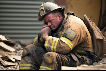 Member of Red Star military history club wears historical German uniform during historical reenactment of WWII in Chernigow, Ukraineの素材
