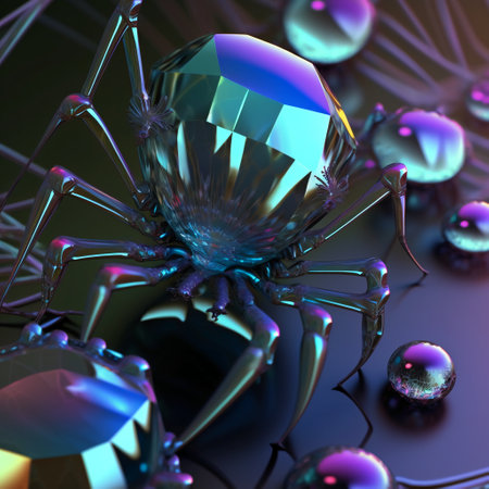 3d illustration of abstract geometric composition,digital art works. Computer generated graphics.の素材