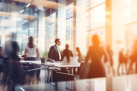 Business People Meeting Seminar Conference Discussion Corporate Concept. 3D Renderingの素材