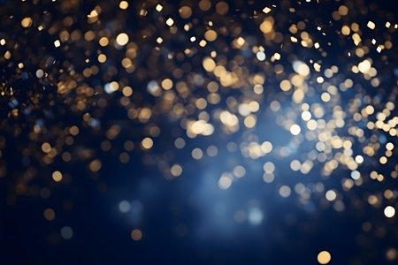 Abstract circular bokeh background. Christmas and New Year holidays concept.の素材