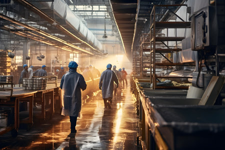 Production line of the factory for the production of alcoholic beverages. Production of alcoholic beverages.の素材