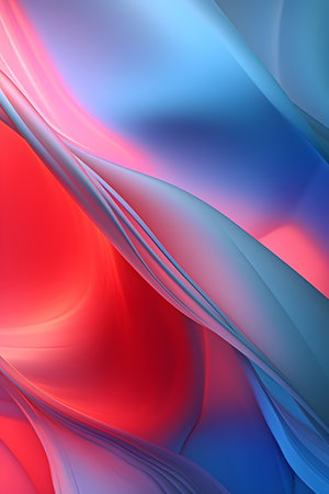 abstract background with smooth lines in blue, red and purple colorsの素材