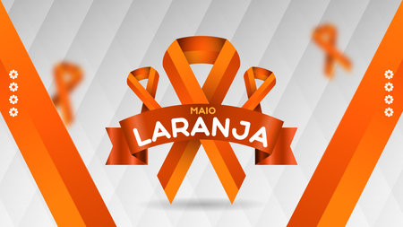 maio laranja logo and banner elementのイラスト素材