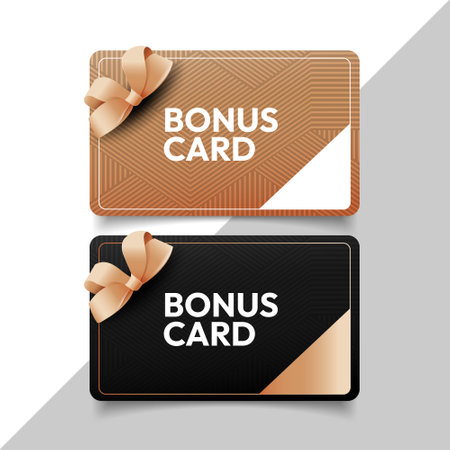 simple luxury bonus card template designのイラスト素材