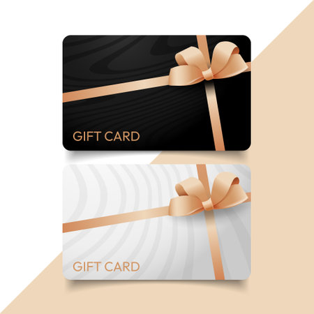 beautiful luxury gift card template designのイラスト素材