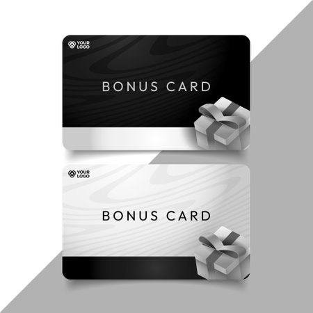 elegant bonus card template design ready to printのイラスト素材