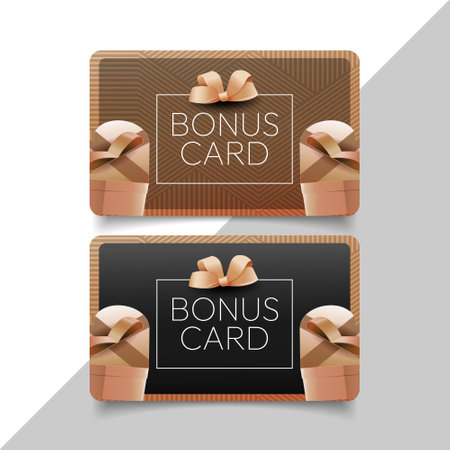 premium bonus card template design ready to printのイラスト素材