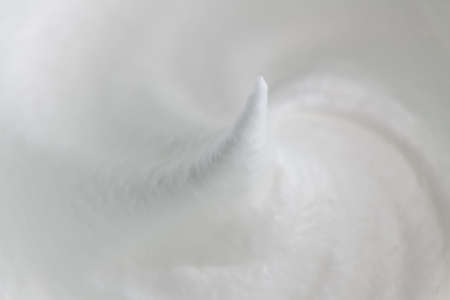 beaten eggs, delicate air cream, macro photography, white