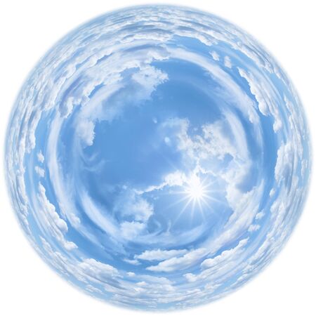 summer sky globeの写真素材