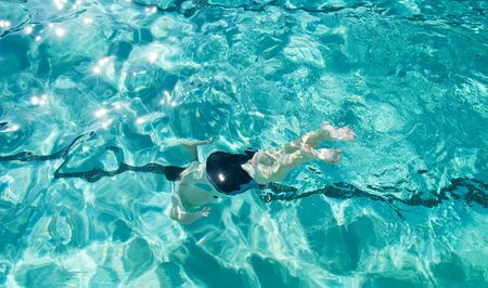 boy divingの写真素材