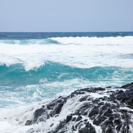 foaming Atlantic ocean, Northern Fuerteventura, Canary Islands