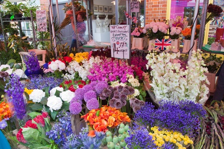 Columbia road flower market, London, UKのeditorial素材