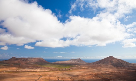 Inland Fuerteventura, northern part of the island, Monatan Roja and Montana de Caimaの写真素材