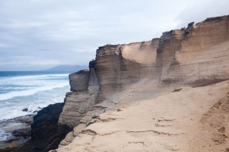 Eroded  west coast of Fuerteventura at Jandia, close to La Paredの写真素材