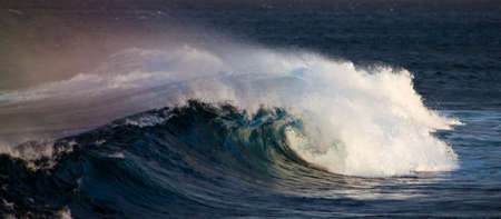 natural background of foamy breaking wavesの写真素材