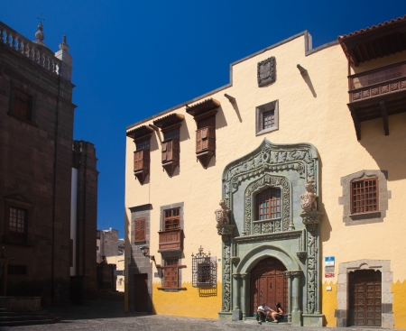 Las Plamas de Gran Canaria, old town (casco historico, casco viejo), Museum のeditorial素材