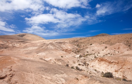 Inland Northern Fuerteventura, barranco - dry river bed - close to  Lajares