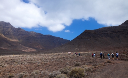 Southern Fuereteventura, hiking at Jandiaのeditorial素材