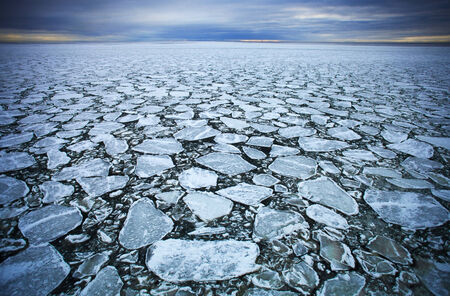 drift ice  in Baltic  sea