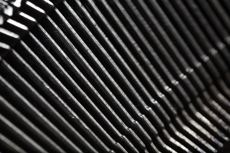 old typewriter type bars, mechnical background