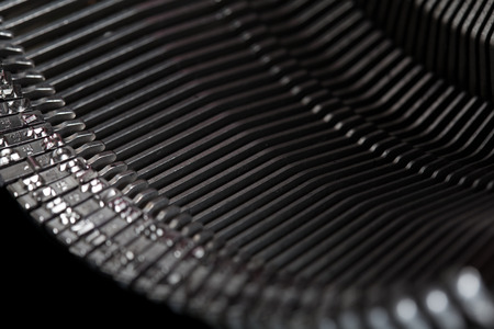old typewriter type bars, mechnical background