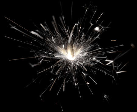 sparkler on blackの写真素材