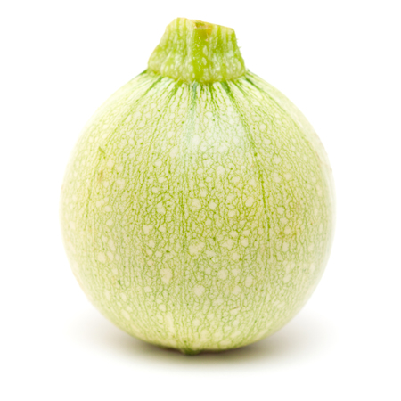 white zuccini isolated on whiteの写真素材