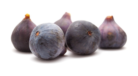 figs isolated on white backgroundの写真素材