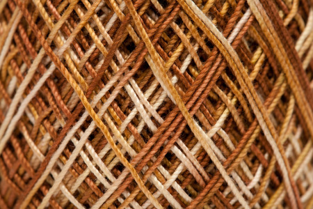 mercerised cotton crochet yarn backgroundの写真素材