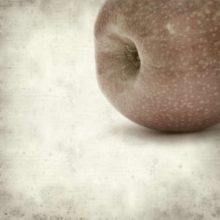 textured old paper background with pink apples