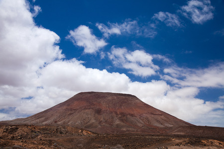 Fuerteventura, Montana Roja, Red Mountain at the north of the islandの写真素材
