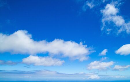 clound over ocean natural empty backgroundの写真素材