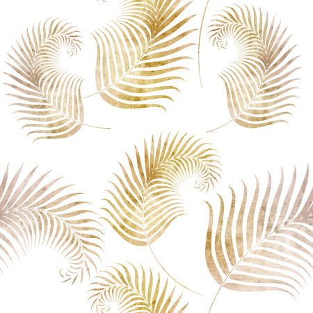 seamless background with fern leaf patternの写真素材