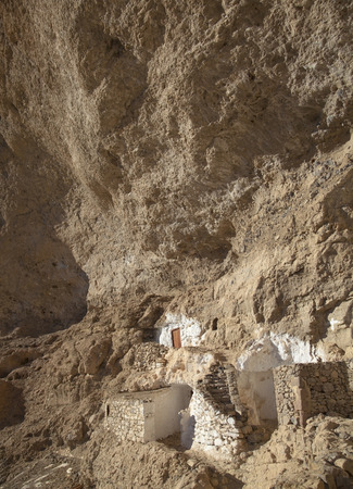 Inland Gran Canaria, cave village Acusa Seca, some houses still inhabited, some turned into  museumのeditorial素材
