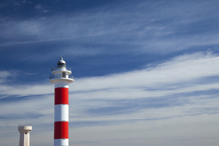 Fuerteventura, Canary Islands, newly painted Faro de Toston